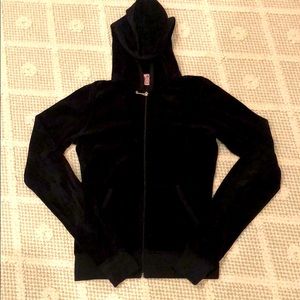 Juicy couture black zip up valor sweater